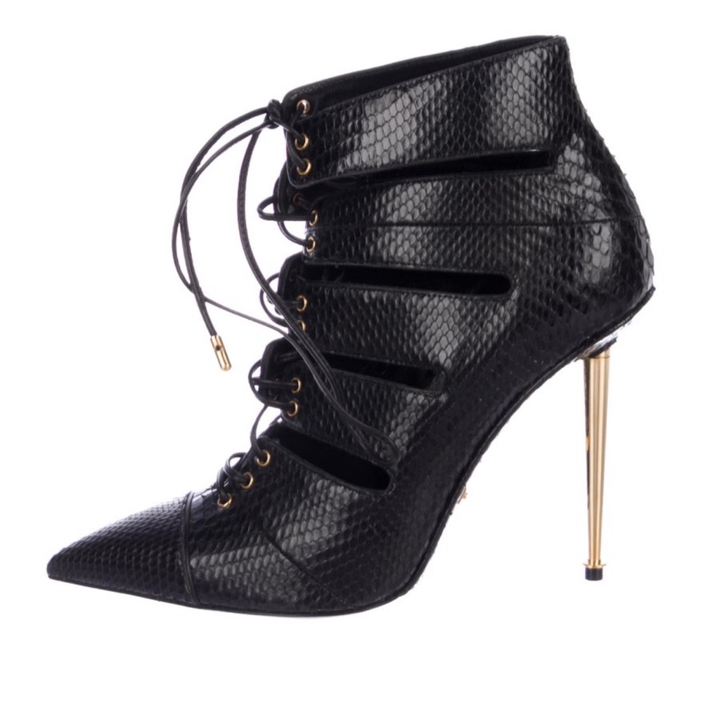 Tom Ford Python Pointed-Toe Ankle Boots - image 1